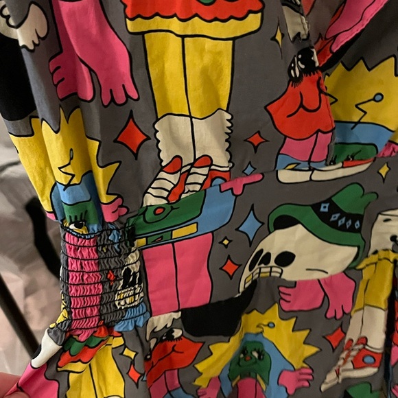 Nooworks Colorful Cartoon Print Dress - Picture 3 of 4